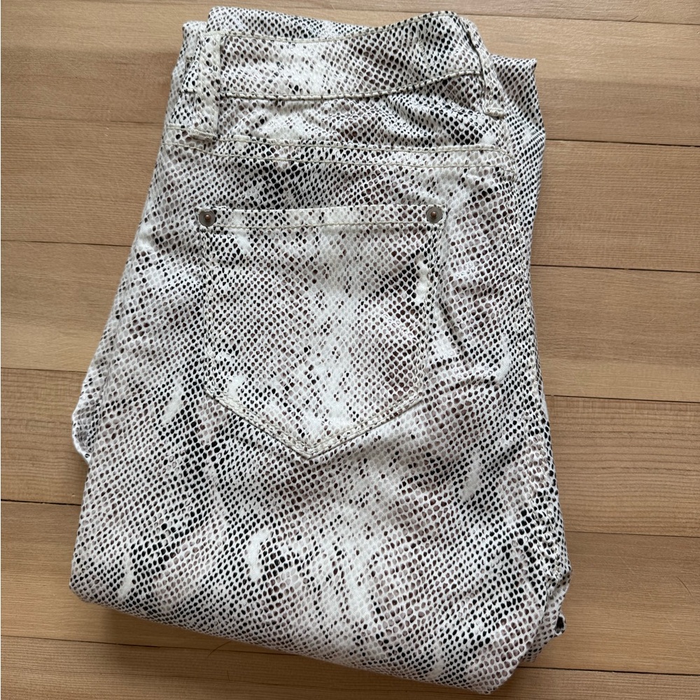 Rock & Roll Denim Snakeskin Flare Jeans
